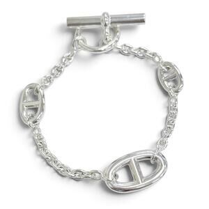 HERMES Silver Charm Bracelet